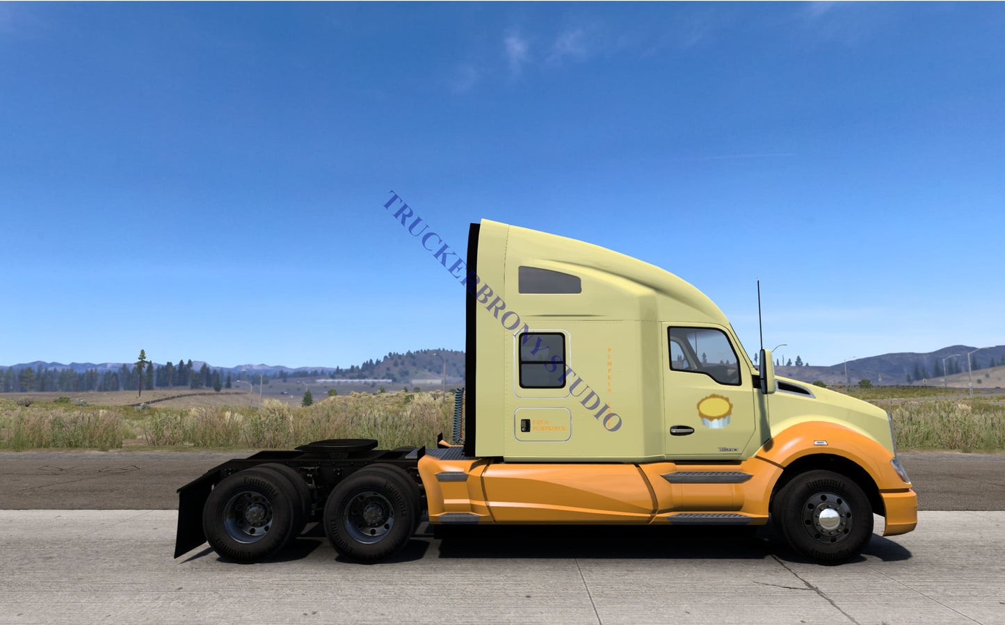 Pumpkin Cake Kenworth T680 (Digital Image) Digital Image