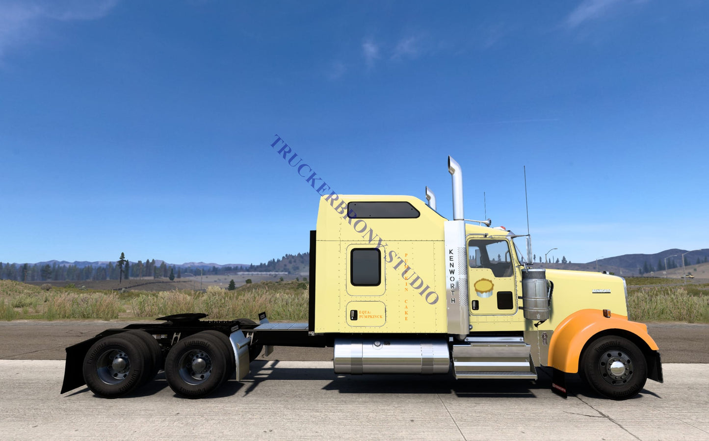 Pumpkin Cake Kenworth W9000 (Digital Image) Digital Image