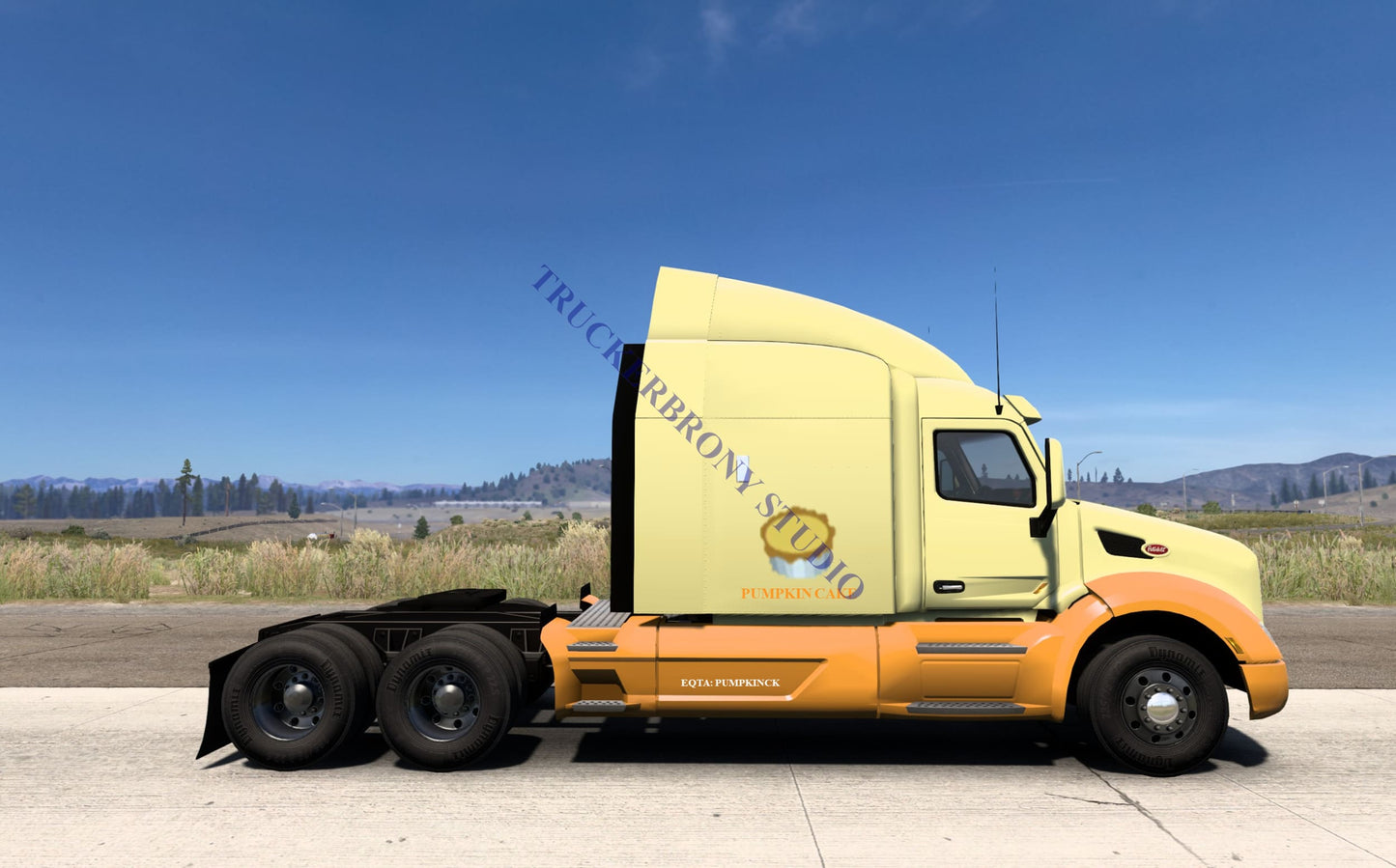 Pumpkin Cake Peterbilt 579 (Digital Image) Digital Image