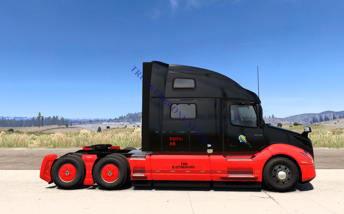 The Rainbooms Volvo Vnl (Digital Image)
