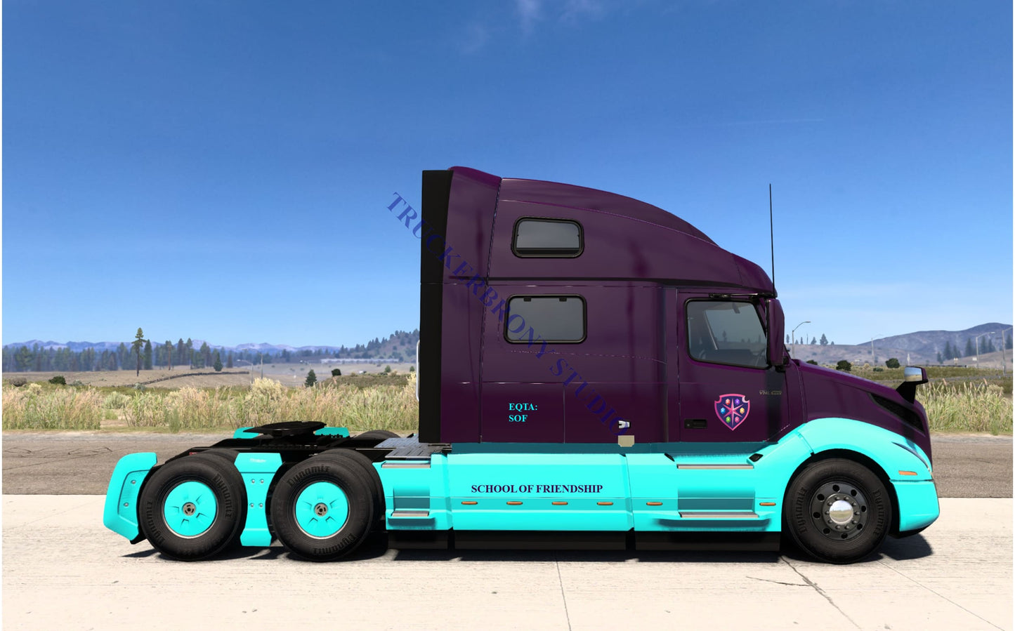 School Of Friendship Acres Volvo Vnl (Digital Image)