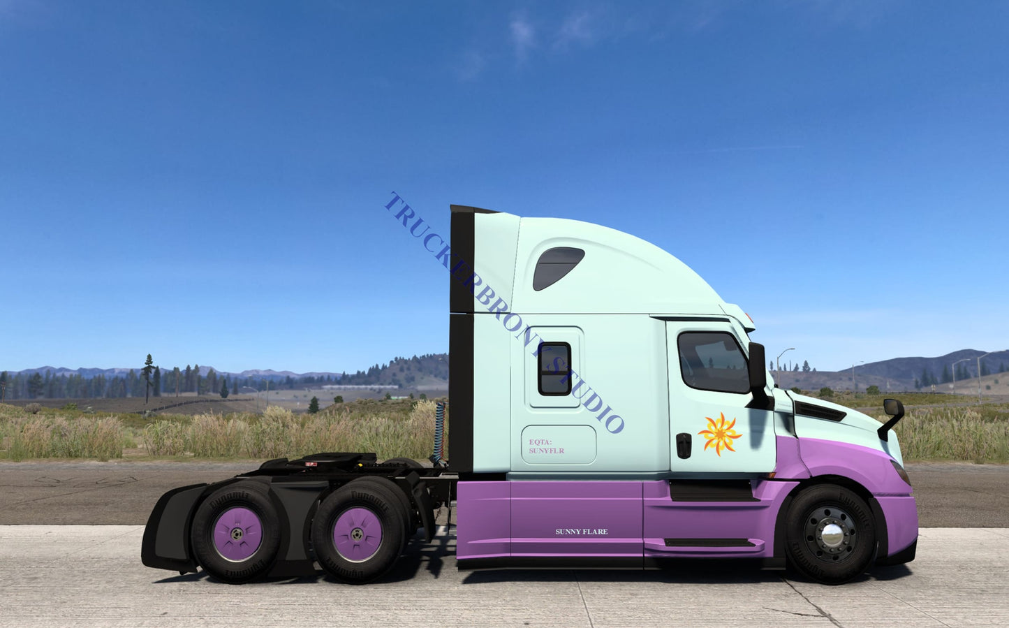 Sunny Flare Freightliner Cascadia (Digital Image) Digital Image