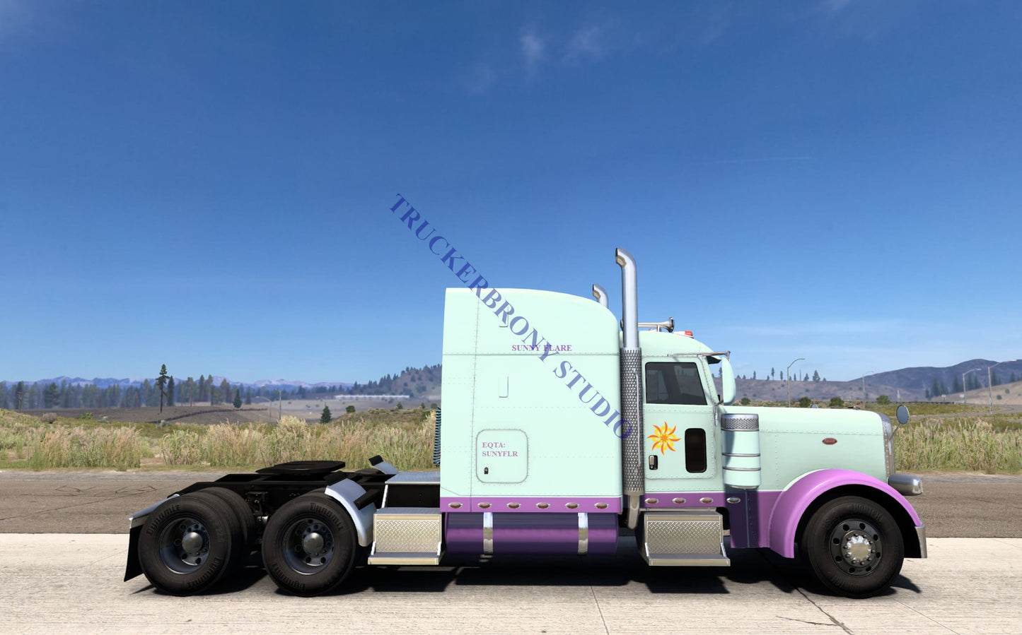 Sunny Flare Peterbilt 389 (Digital Image) Digital Image