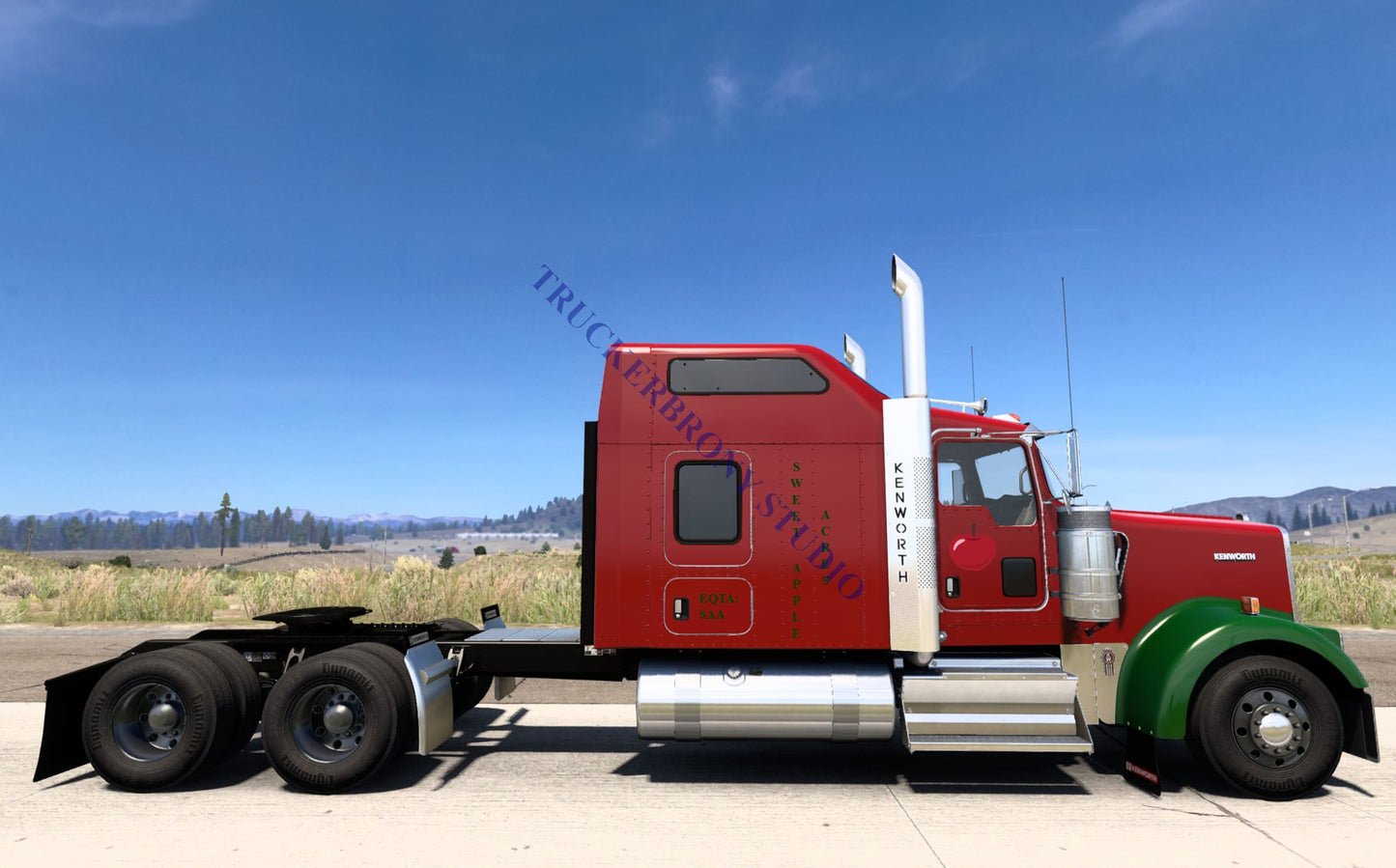 Sweet Apple Acres Kenworth W9000 (Digital Image)