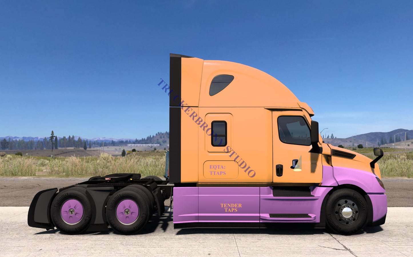 Tender Taps Freightliner Cascadia (Digital Image)