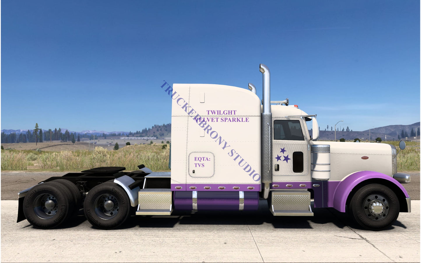 Twilight Velvet Sparkle Peterbilt 389 (Digital Image)