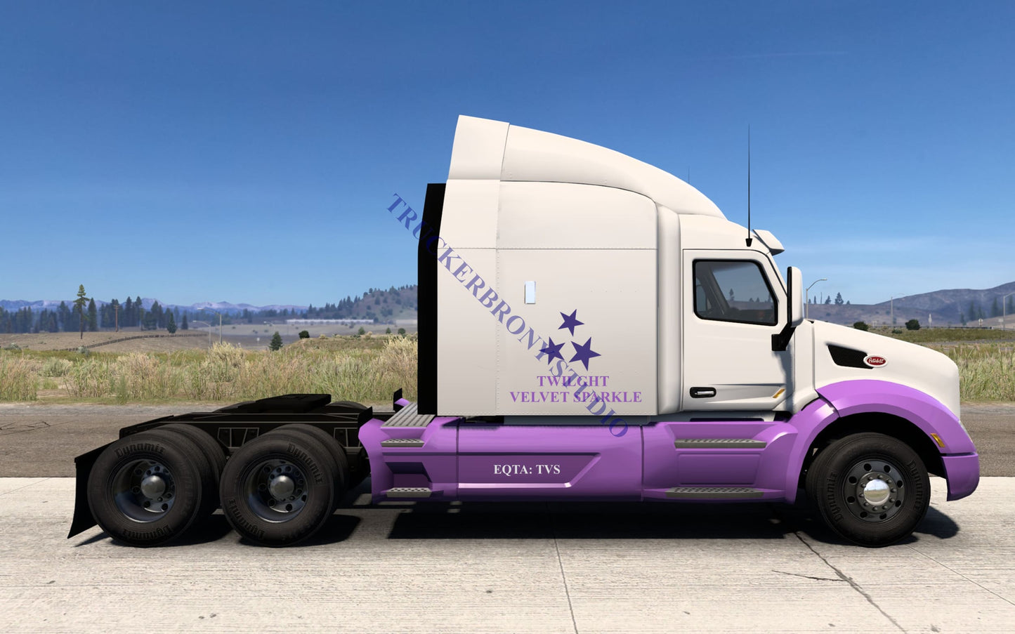 Twilight Velvet Sparkle Peterbilt 579 (Digital Image)