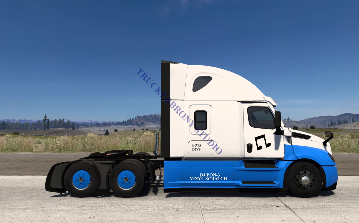 Vinyl Scratch-Dj Pon-3 Freightliner Cascadia (Digital Image)