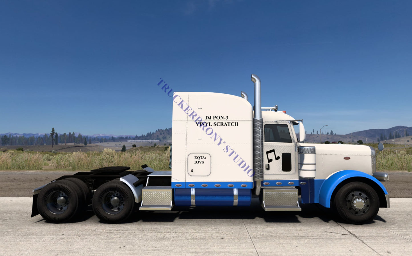 Vinyl Scratch-Dj Pon-3 Peterbilt 389 (Digital Image)