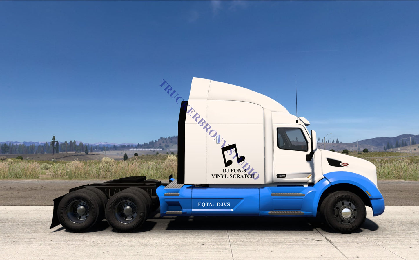 Vinyl Scratch-Dj Pon-3 Peterbilt 579 (Digital Image)