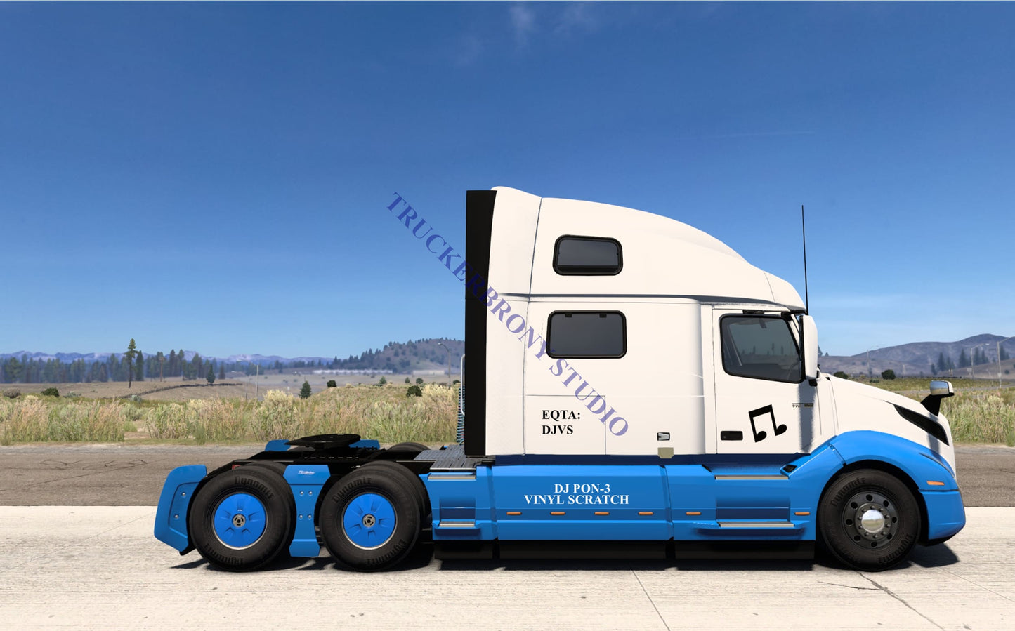 Vinyl Scratch-Dj Pon-3 Volvo Vnl (Digital Image)