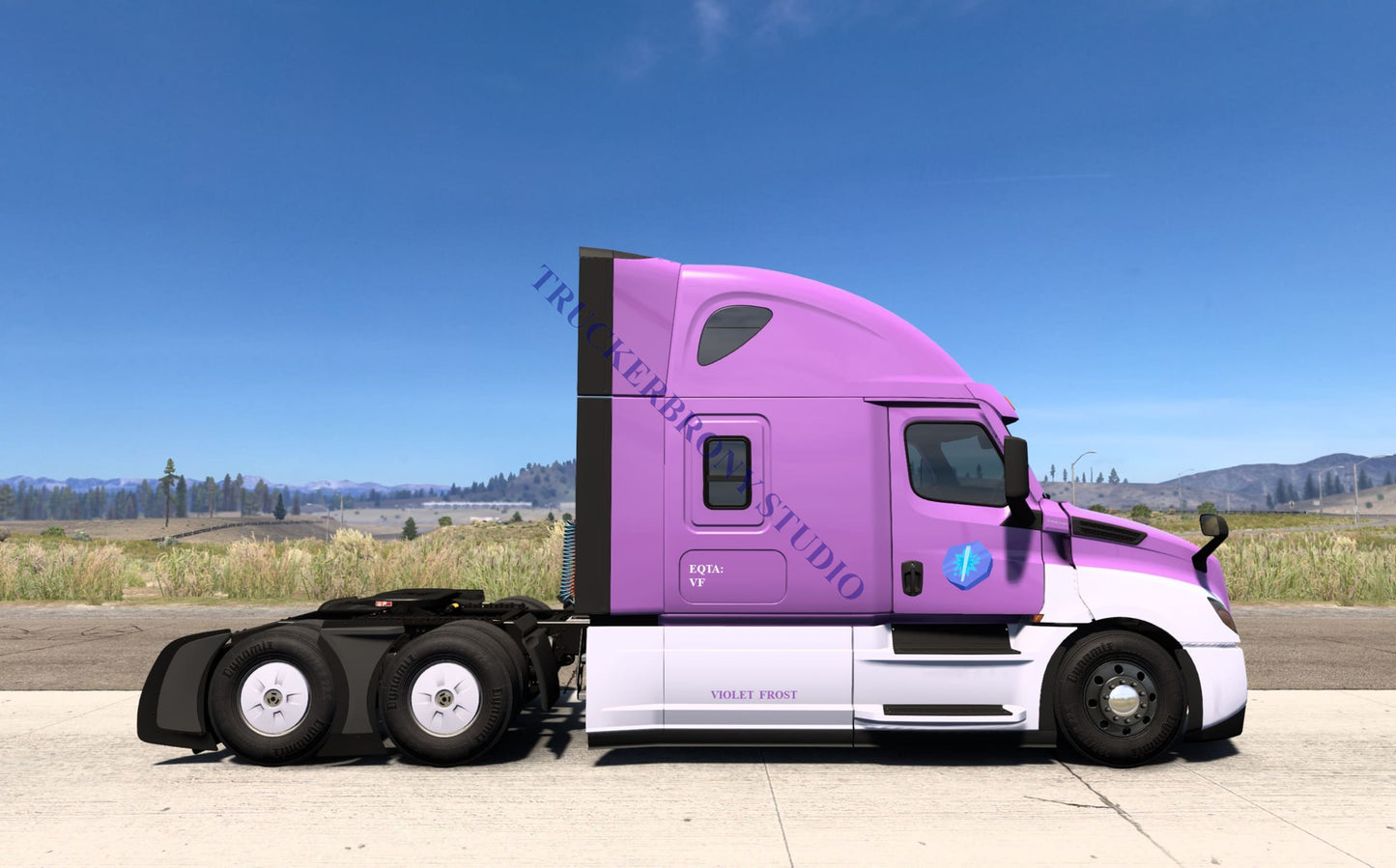 Violet Frost Freightliner Cascadia (Digital Image)