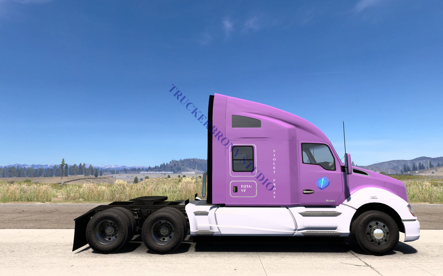 Violet Frost Kenworth T680 (Digital Image)