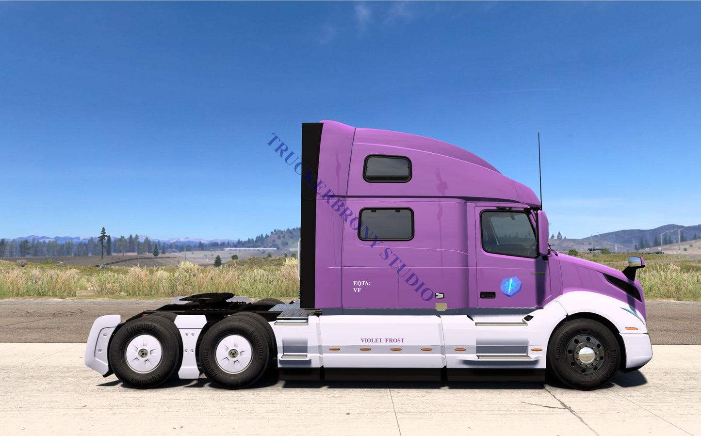 Violet Frost Volvo Vnl (Digital Image)