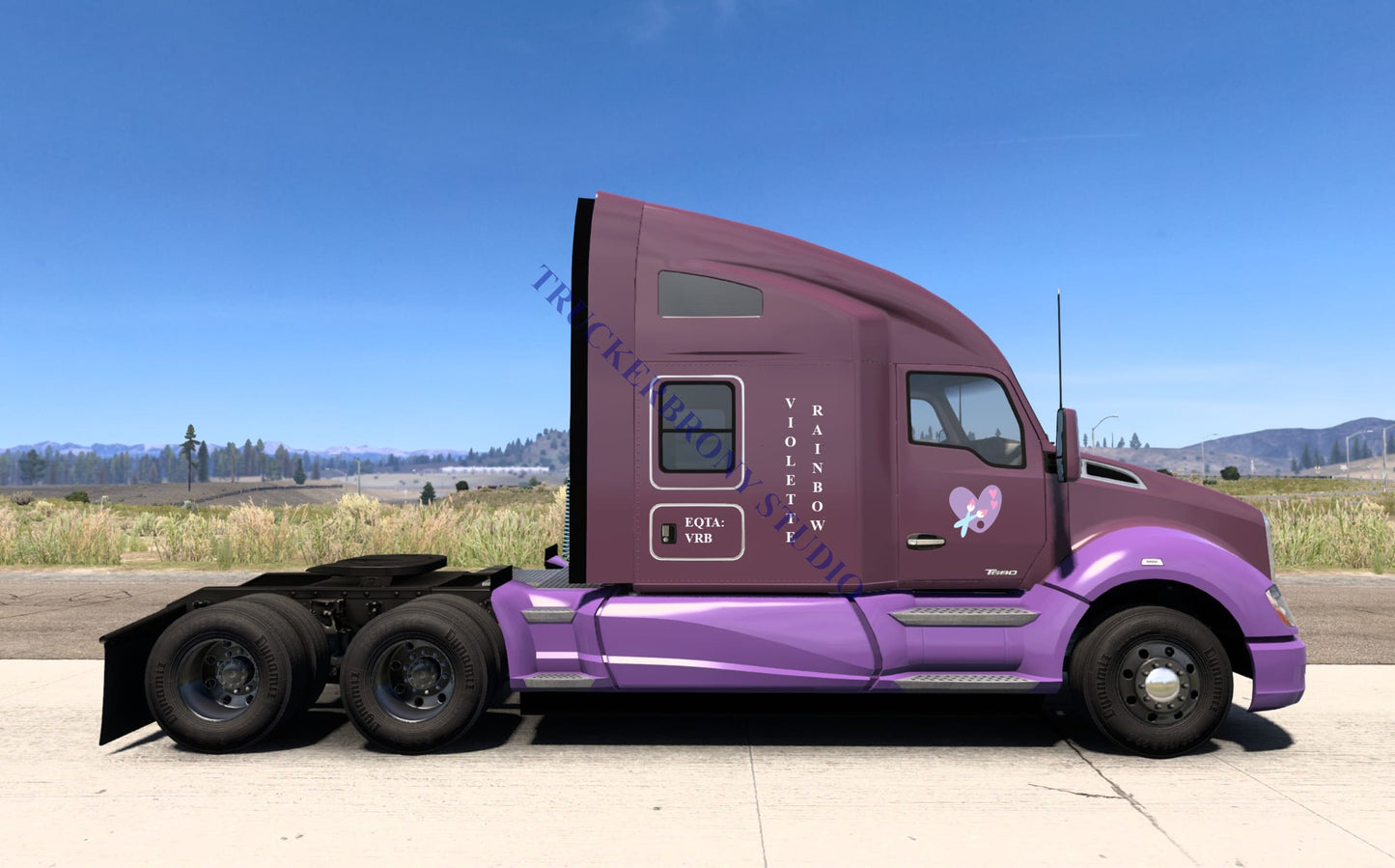 Violette Rainbow Kenworth T680 (Digital Image)