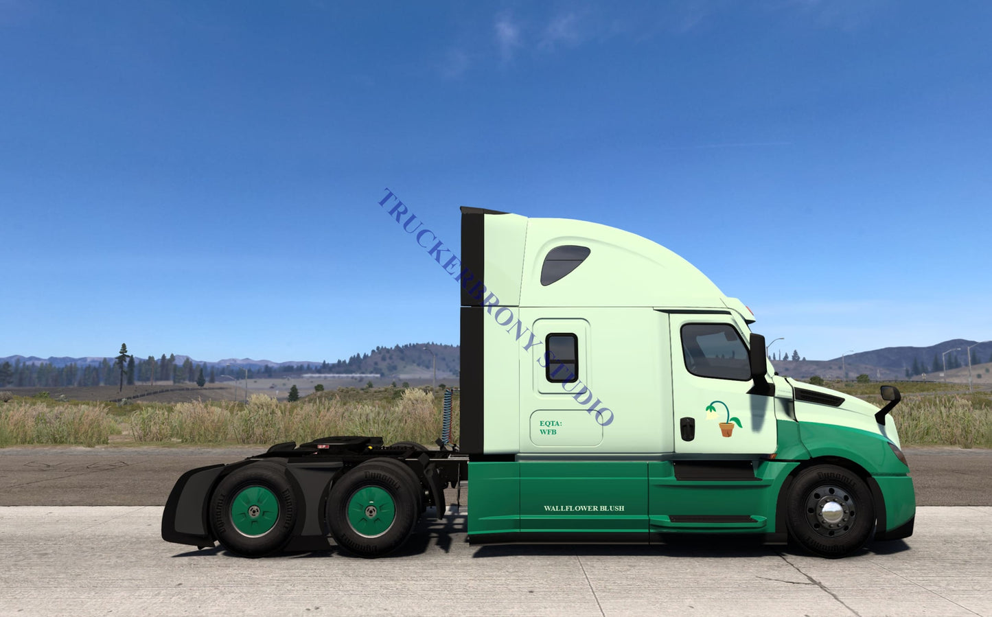 Wallflower Blush Freightliner Cascadia (Digital Image) Digital Image