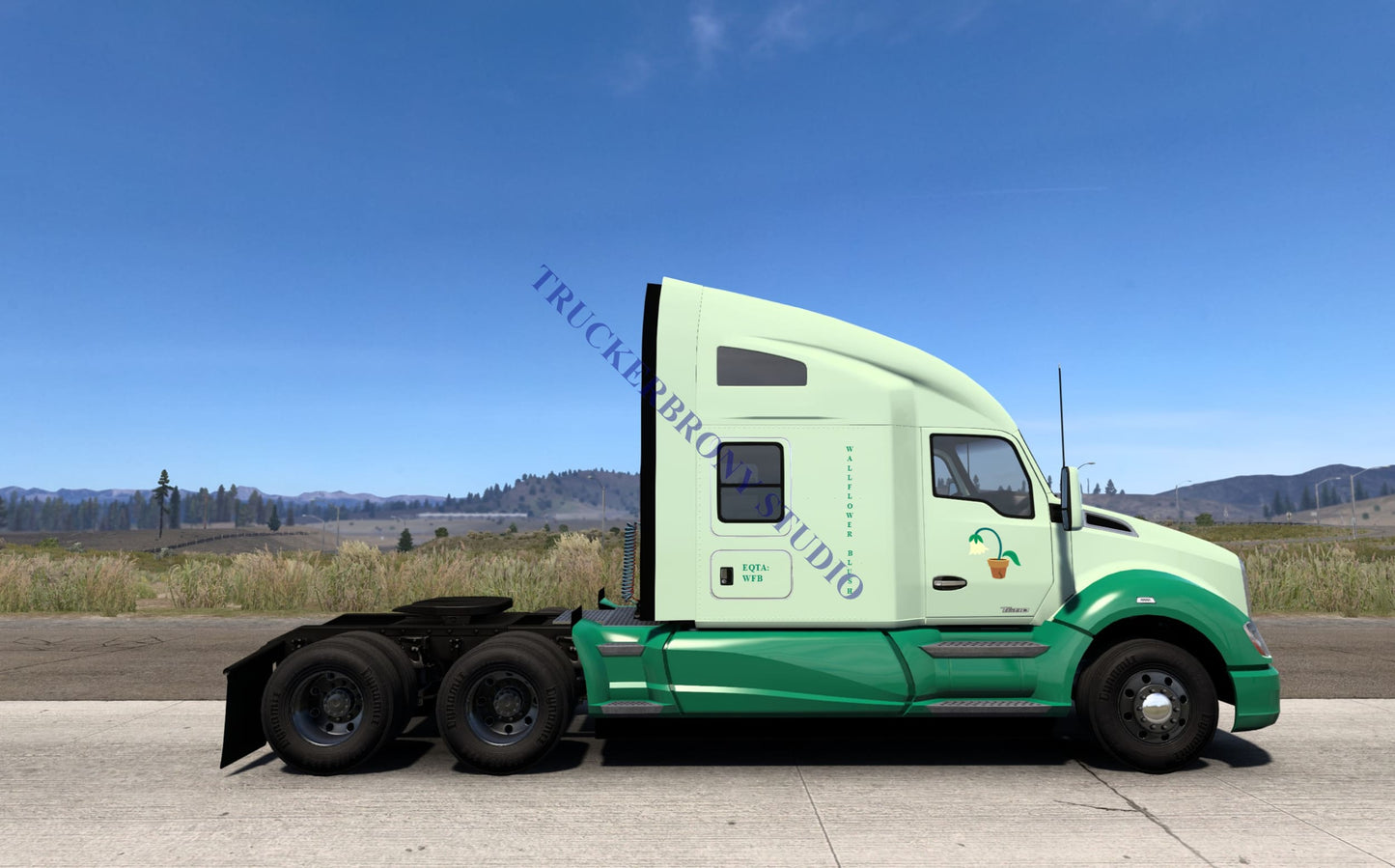 Wallflower Blush Kenworth T680 (Digital Image) Digital Image
