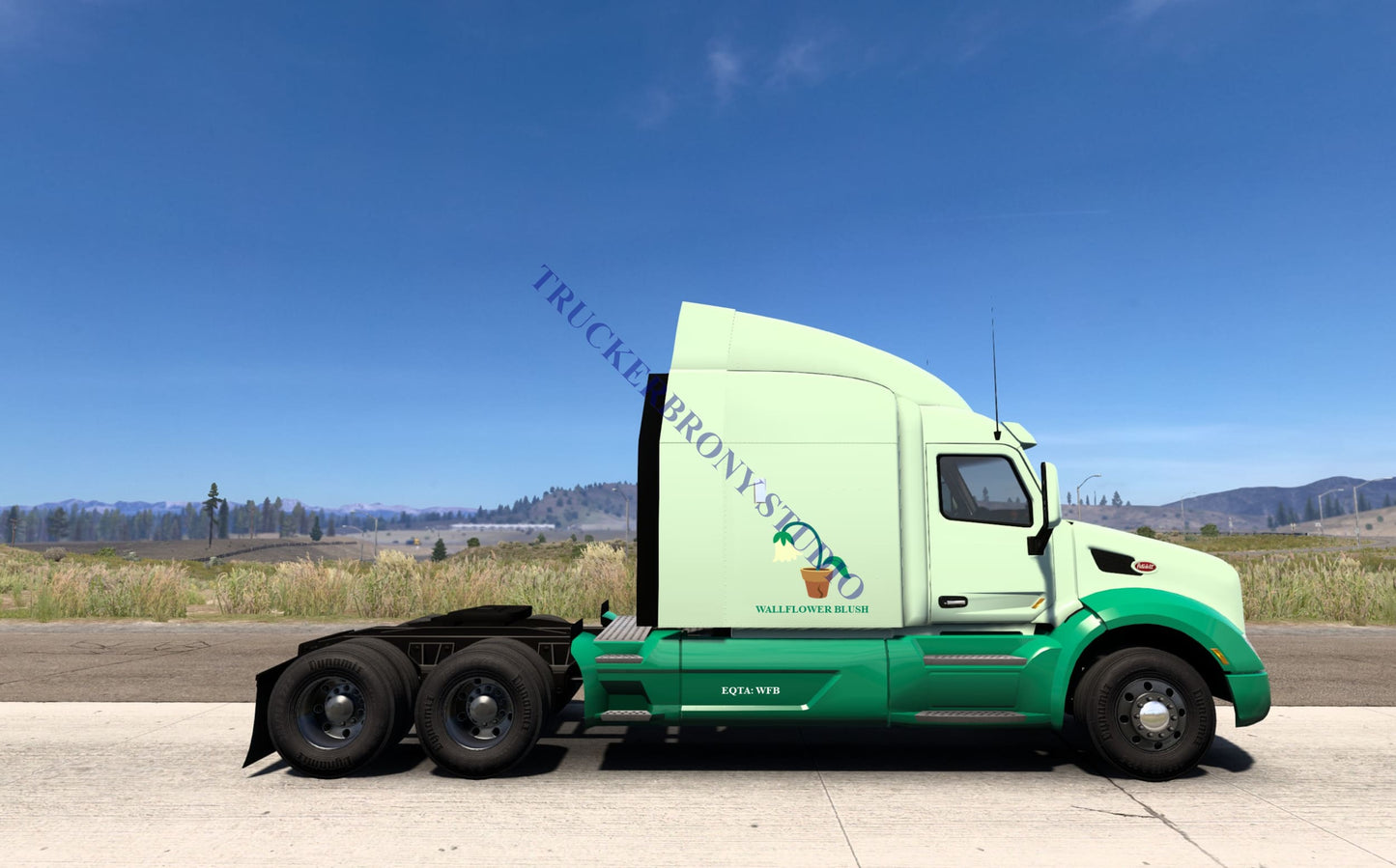 Wallflower Blush Peterbilt 579 (Digital Image) Digital Image