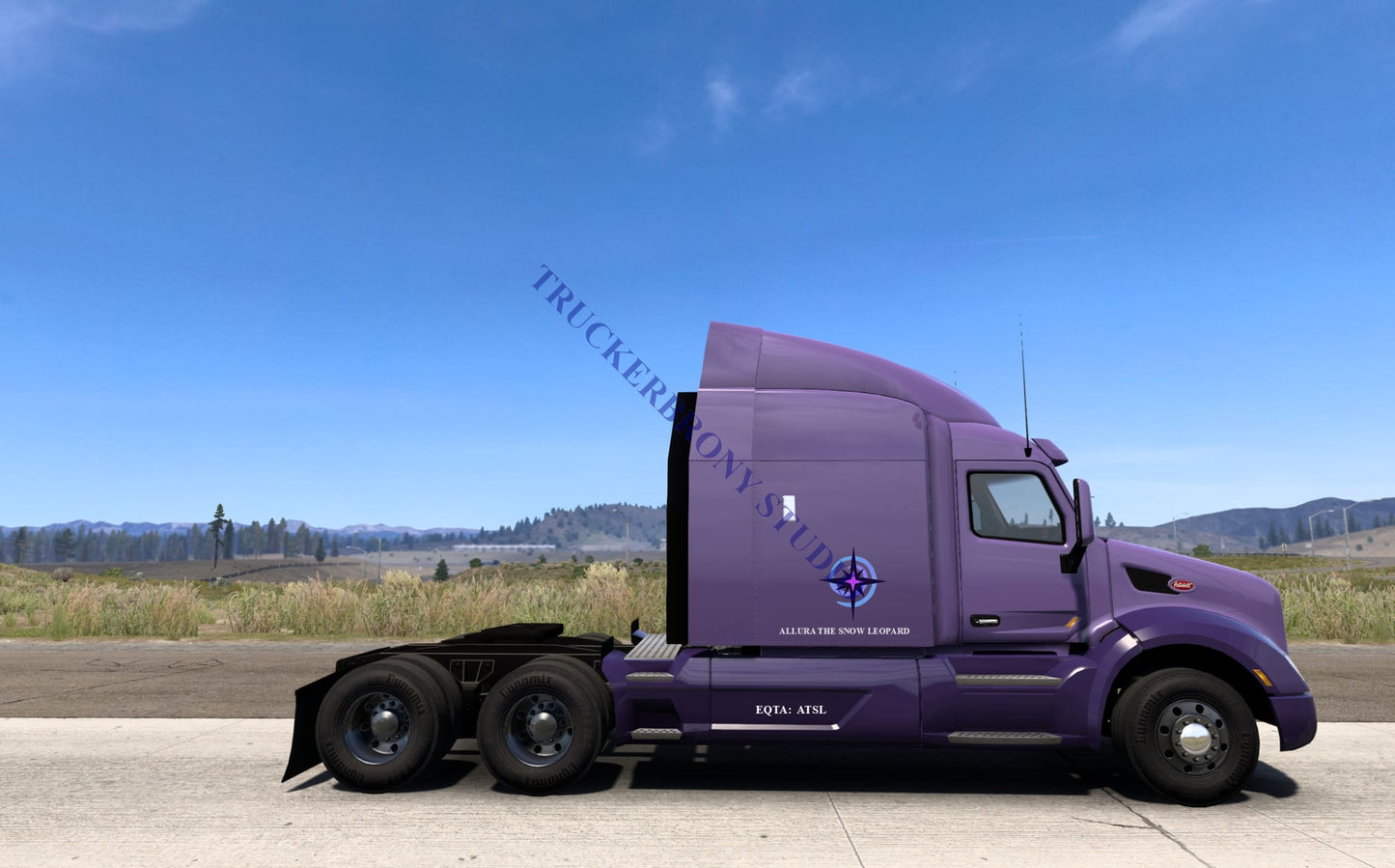 Allura Snow Leopard Peterbilt 579 (Digital Image) Digital Image