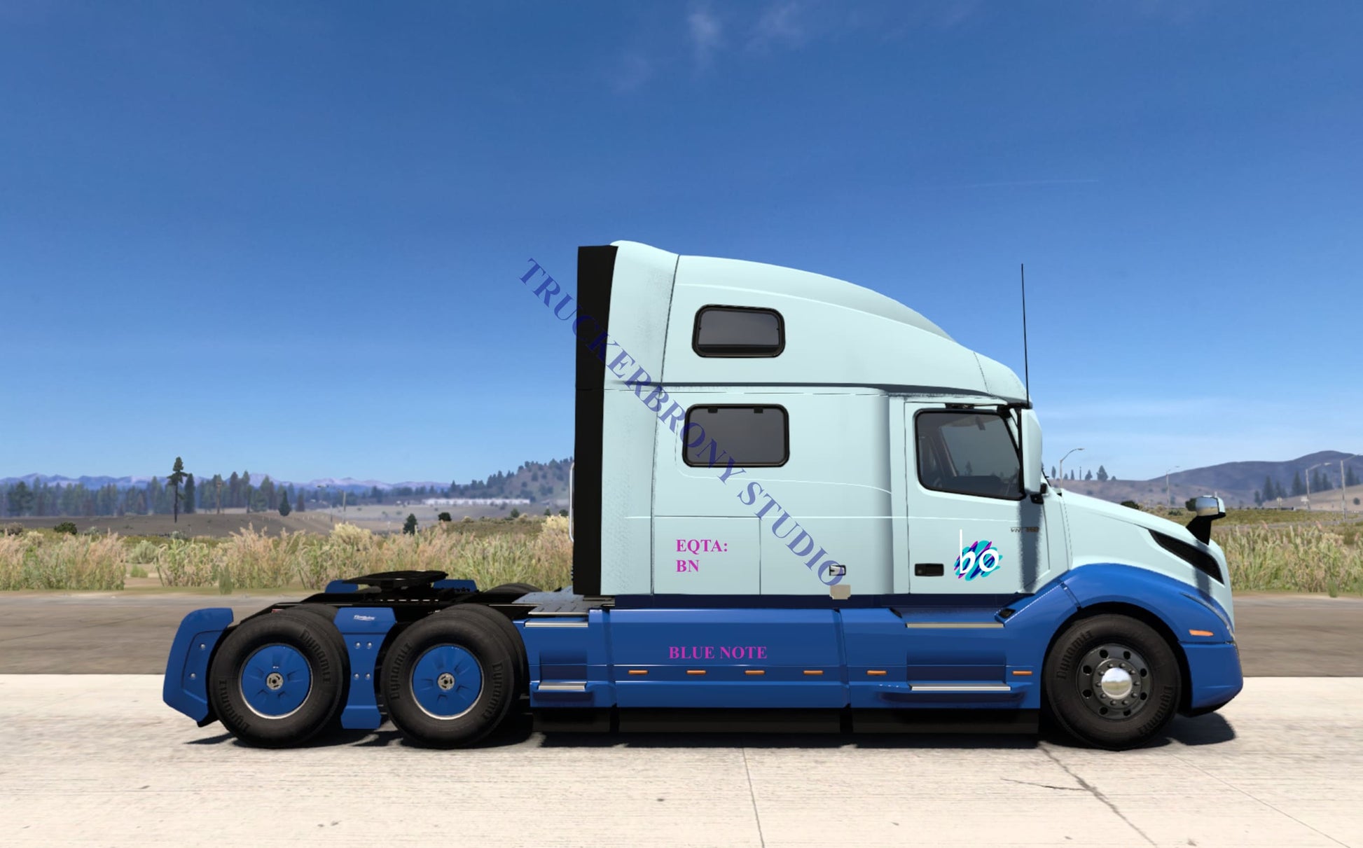Blue Note Volvo Vnl (Digital Image)