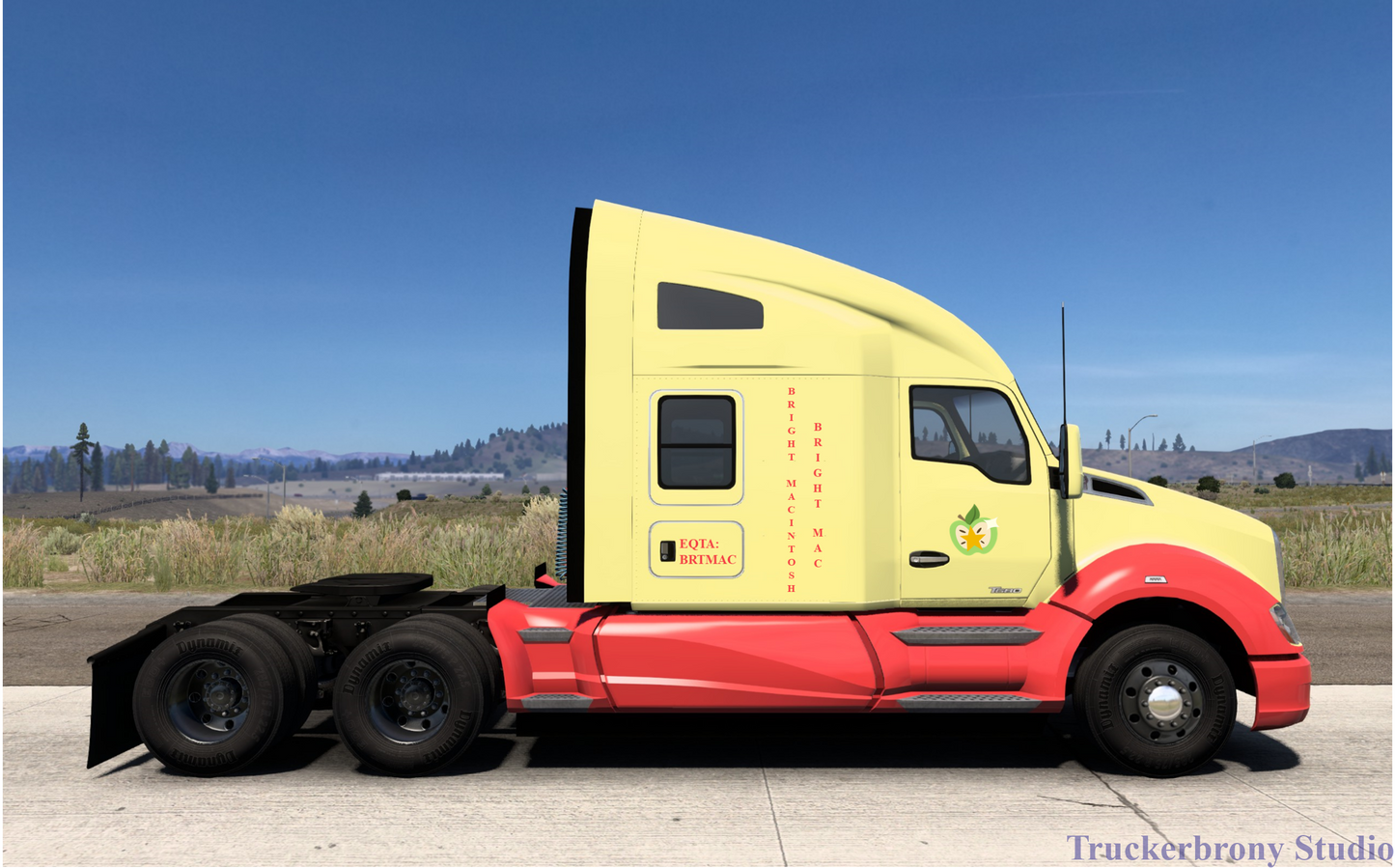 Bright Macintosh Kenworth T680 (Digital Image)