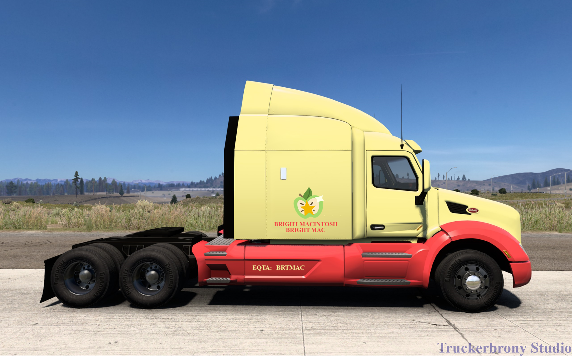 Bright Macintosh Peterbilt 579 (Digital Image)