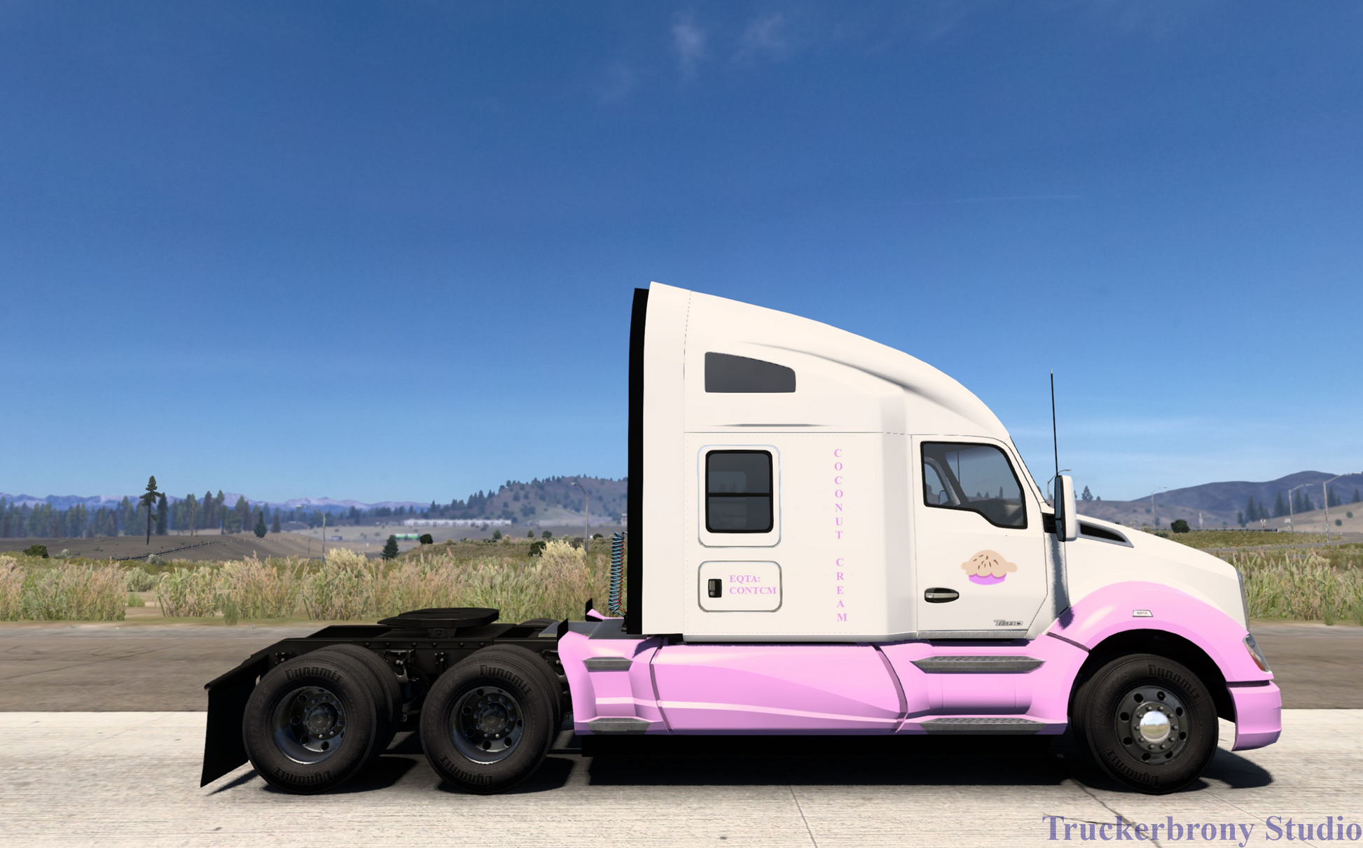 Coconut Cream Kenworth T680 (Digital Image)