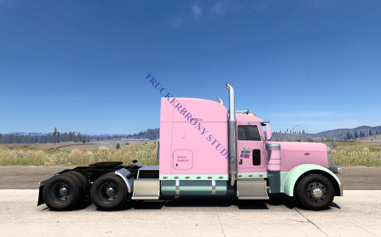 Dahlia Peterbilt 389 (Digital Image)