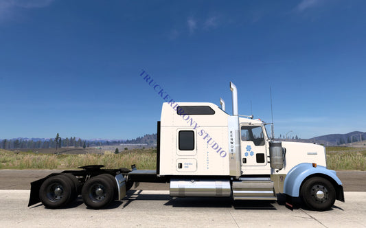 Double Diamond Kenworth W9000 (Digital Image) Digital Image