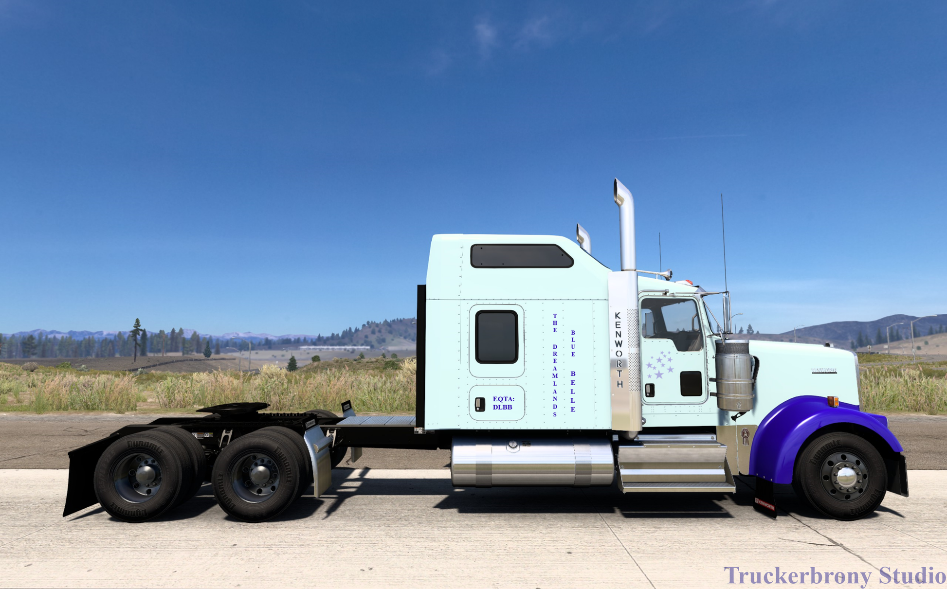 The Dreamlands (Blue Belle) Kenworth W9000 (Digital Image)