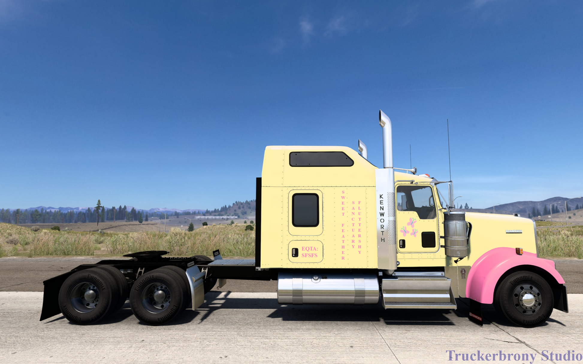 Fluttershy Kenworth W9000 (Digital Image)