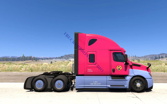 Lava The Dragon Freightliner Cascadia (Digital Image) Digital Image