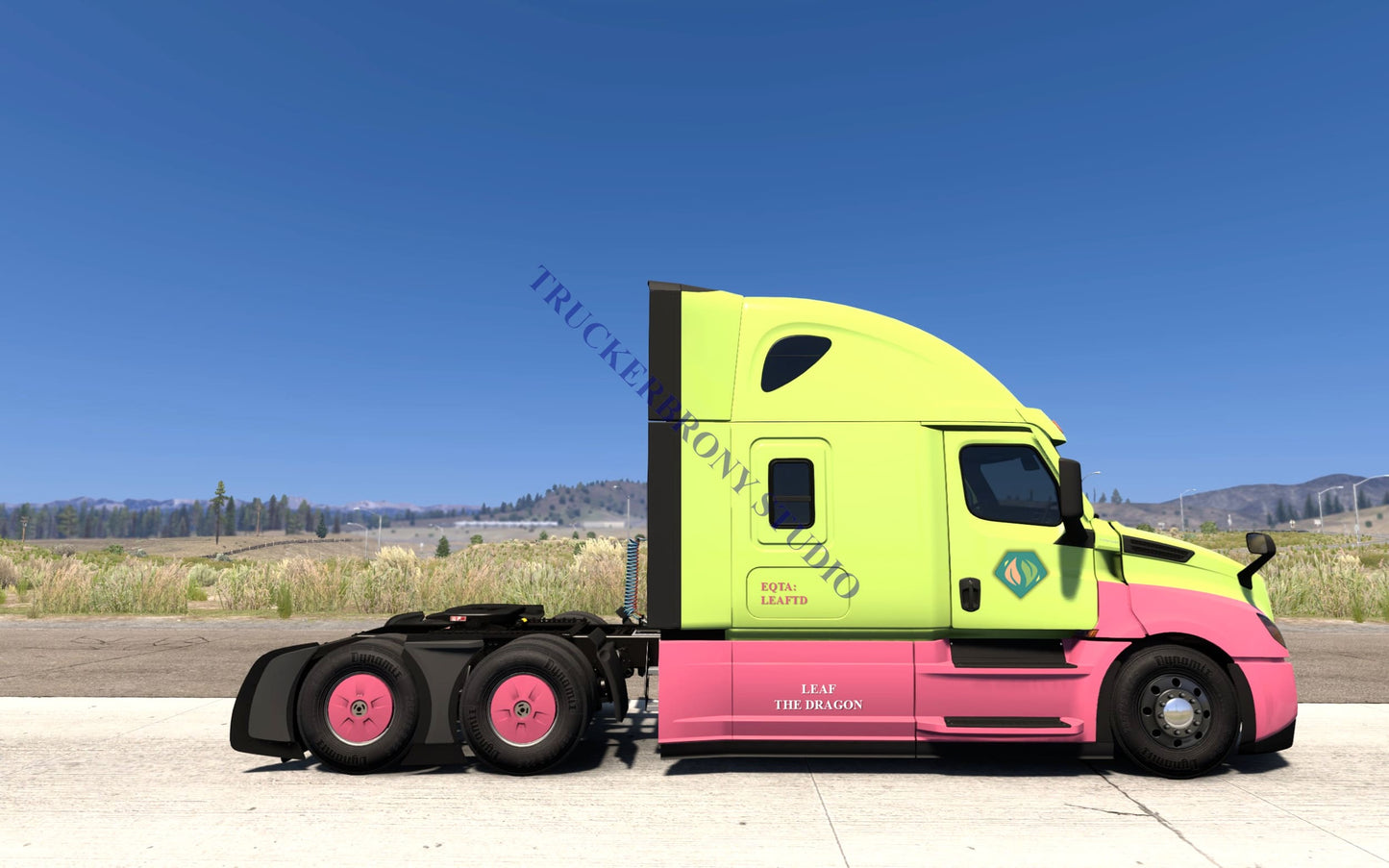 Leaf The Dragon Freightliner Cascadia (Digital Image) Digital Image