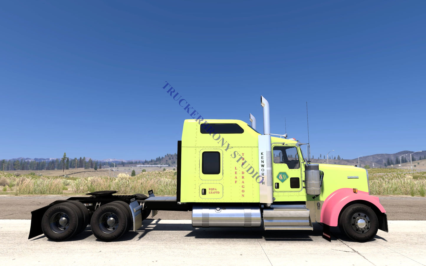 Leaf The Dragon Kenworth W9000 (Digital Image) Digital Image
