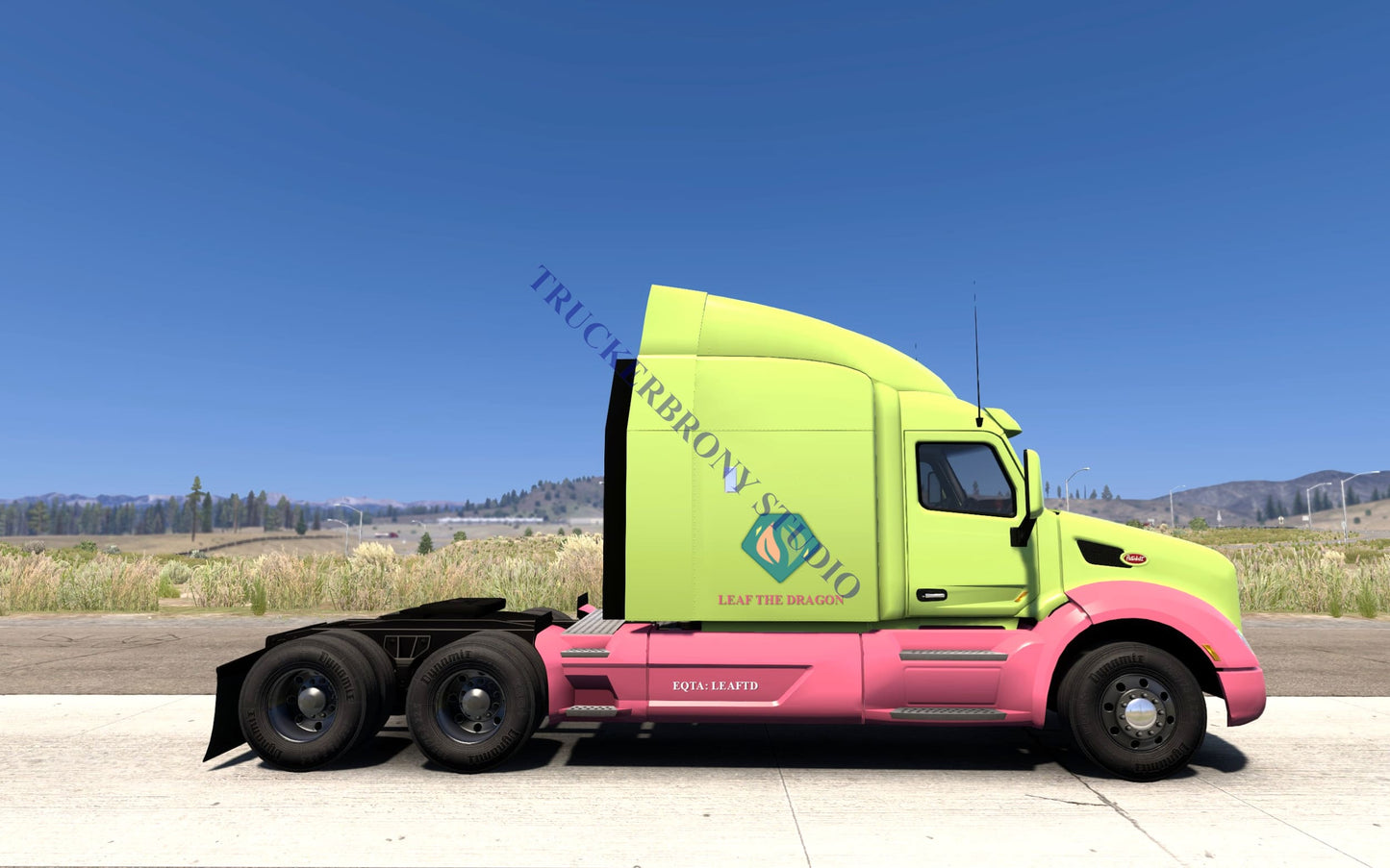 Leaf The Dragon Peterbilt 579 (Digital Image) Digital Image