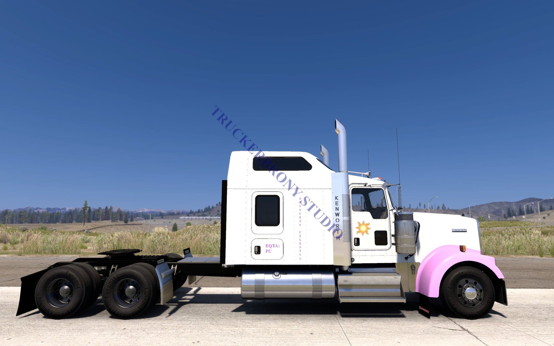 Princess Celestia Kenworth W9000 (Digital Image) Digital Image