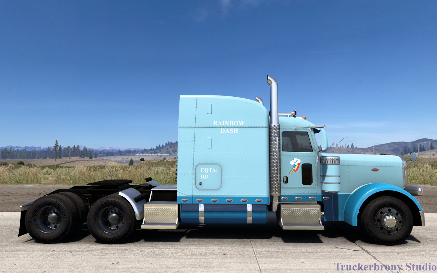 Rainbow Dash Peterbilt 389 (Digital Image)