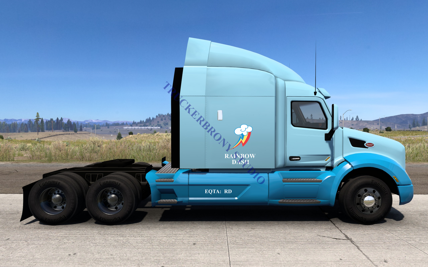 Rainbow Dash Peterbilt 579 (Digital Image)