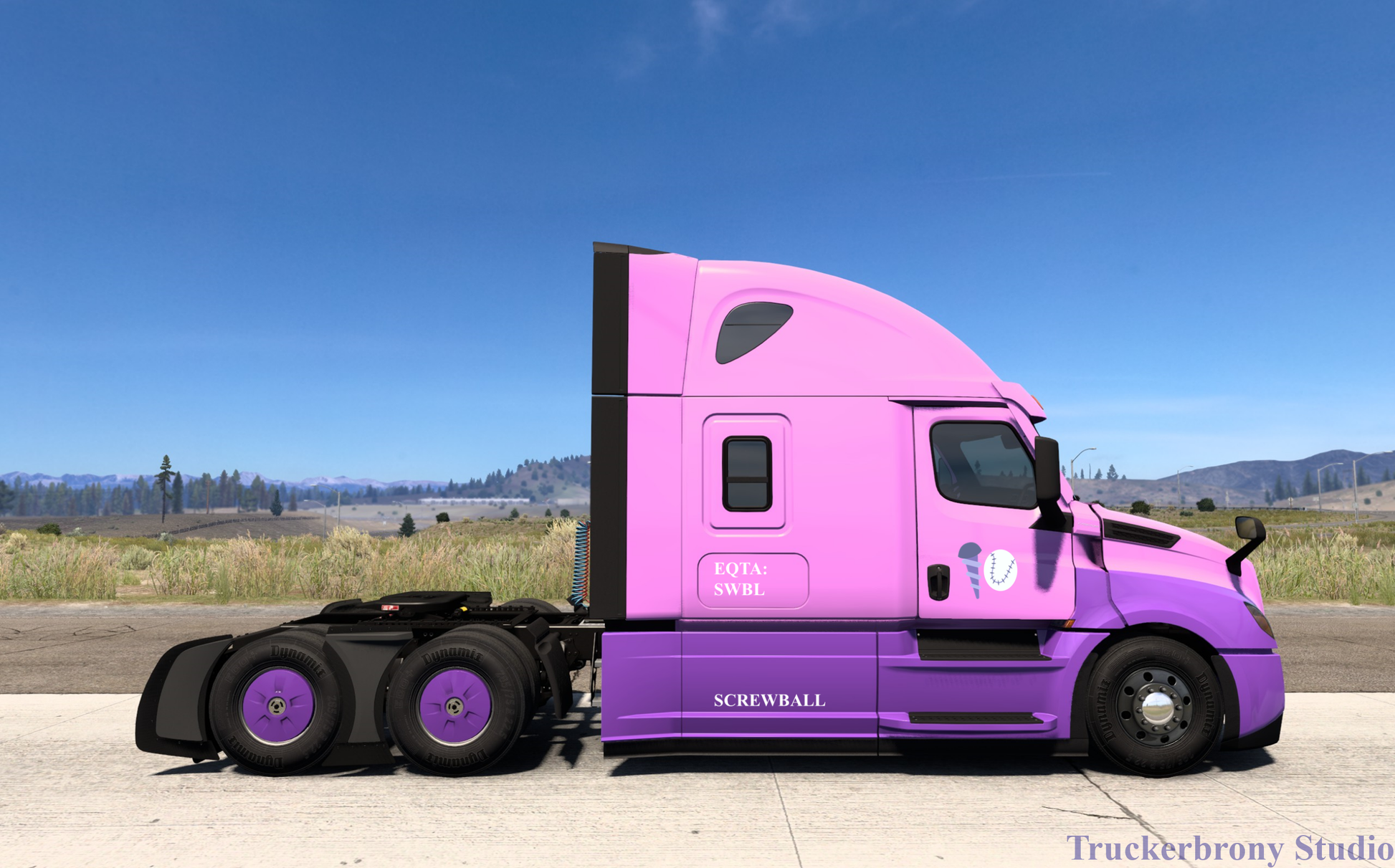 Screwball Freightliner Cascadia (Digital Image)