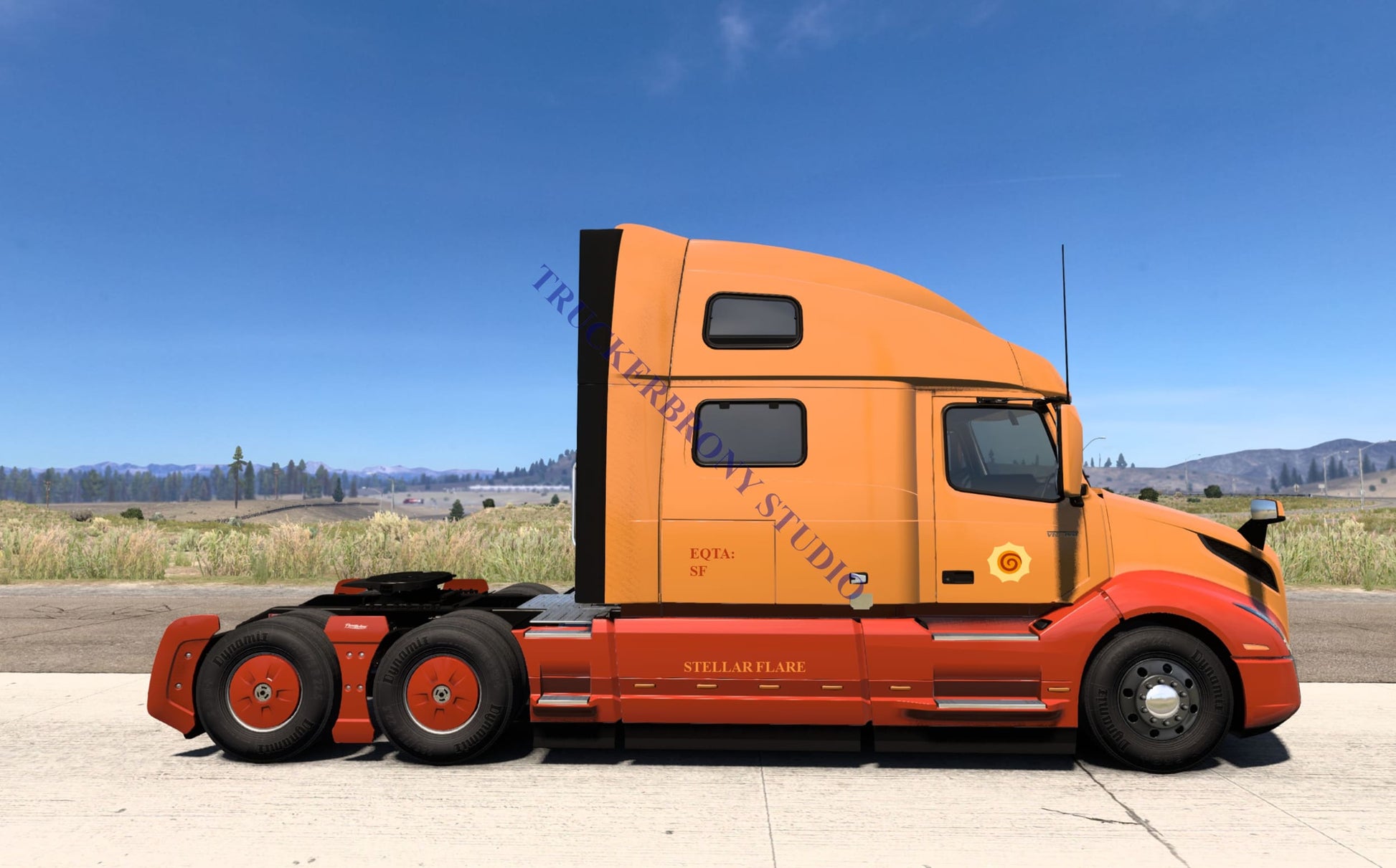 Stellar Flare Volvo Vnl (Digital Image)