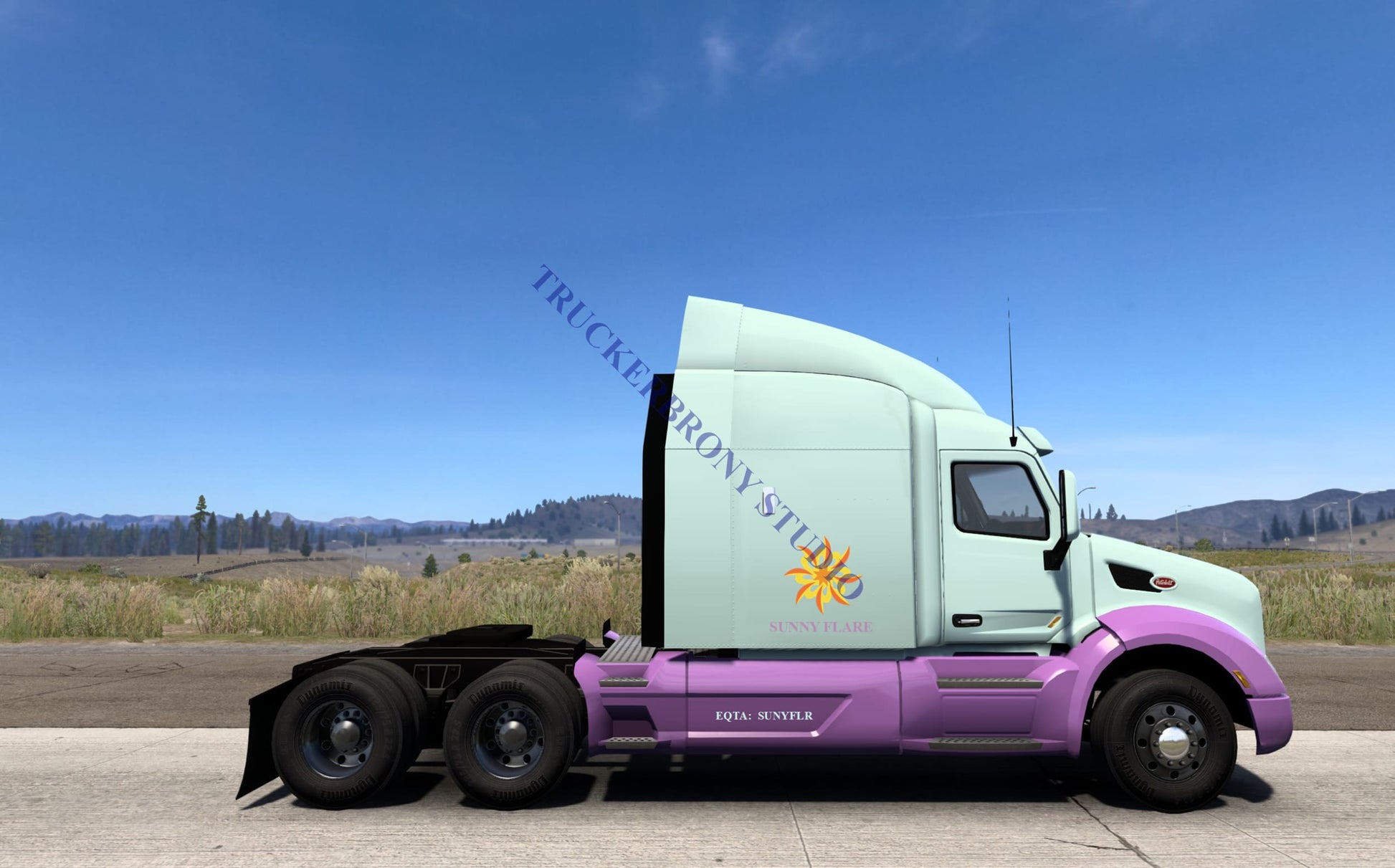 Sunny Flare Peterbilt 579 (Digital Image) Digital Image