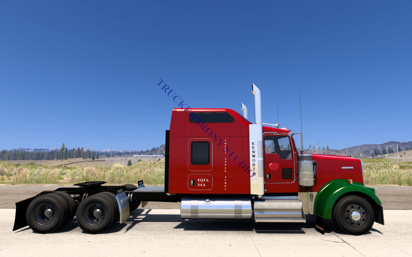 Sweet Apple Acres Kenworth W9000 (Digital Image) Digital Image