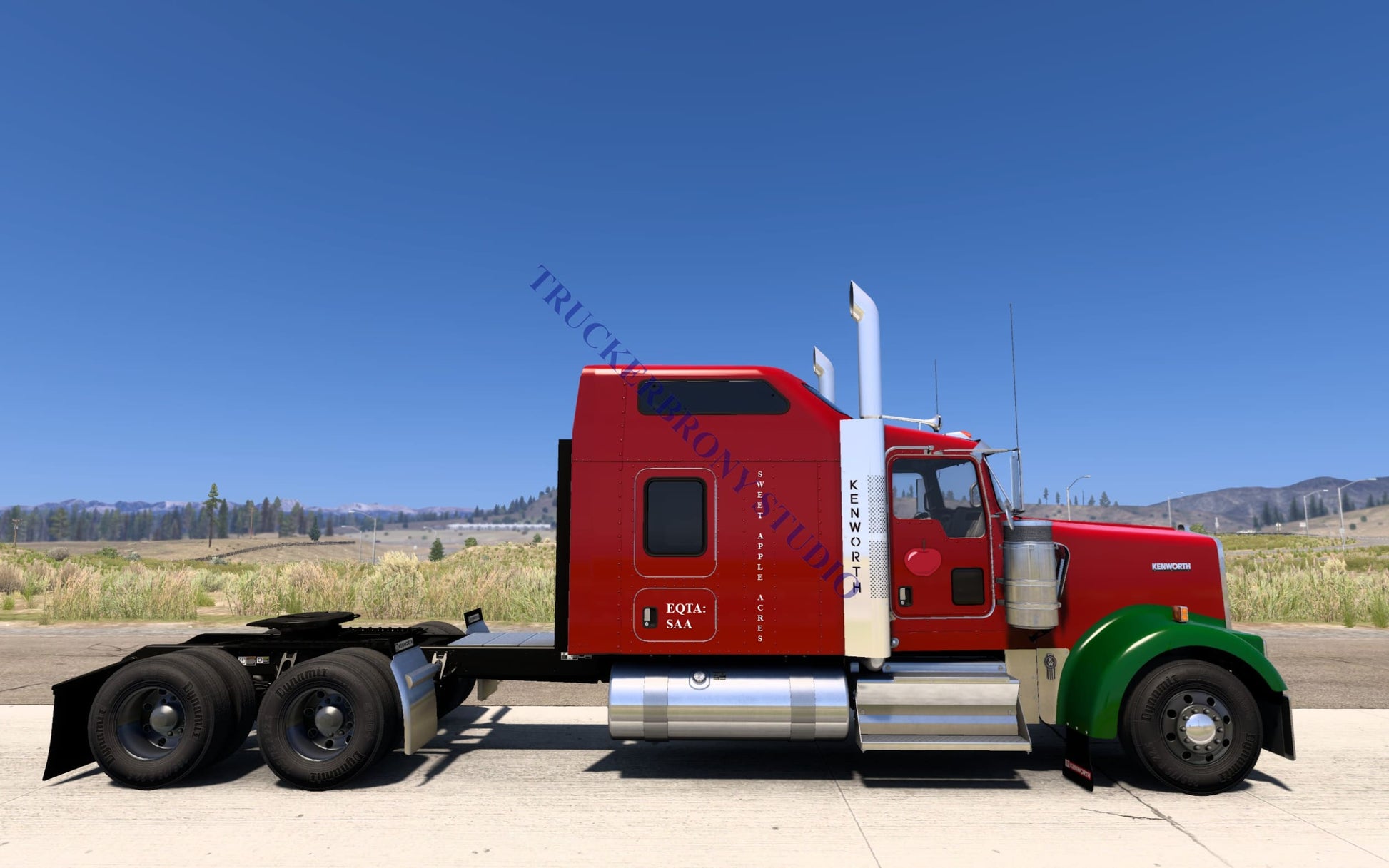 Sweet Apple Acres Kenworth W9000 (Digital Image) Digital Image