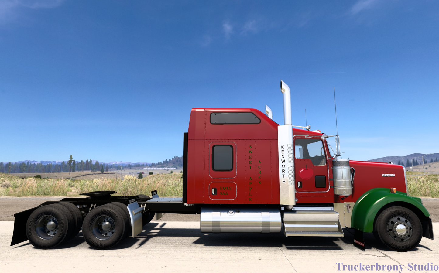 Sweet Apple Acres Kenworth W9000 (Digital Image)