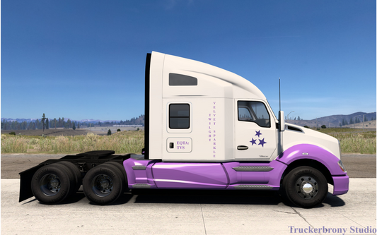 Twilight Velvet Sparkle Kenworth T680 (Digital Image)