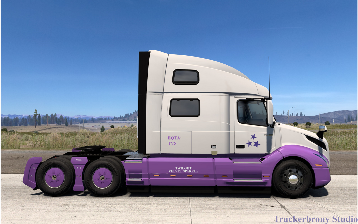 Twilight Velvet Sparkle Volvo Vnl (Digital Image)