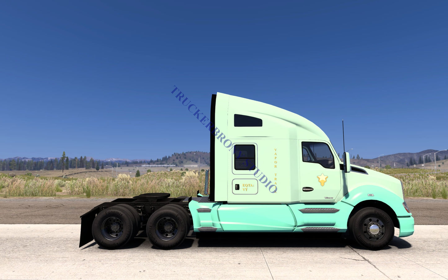 Vapor Trail Kenworth T680 (Digital Image) Digital Image