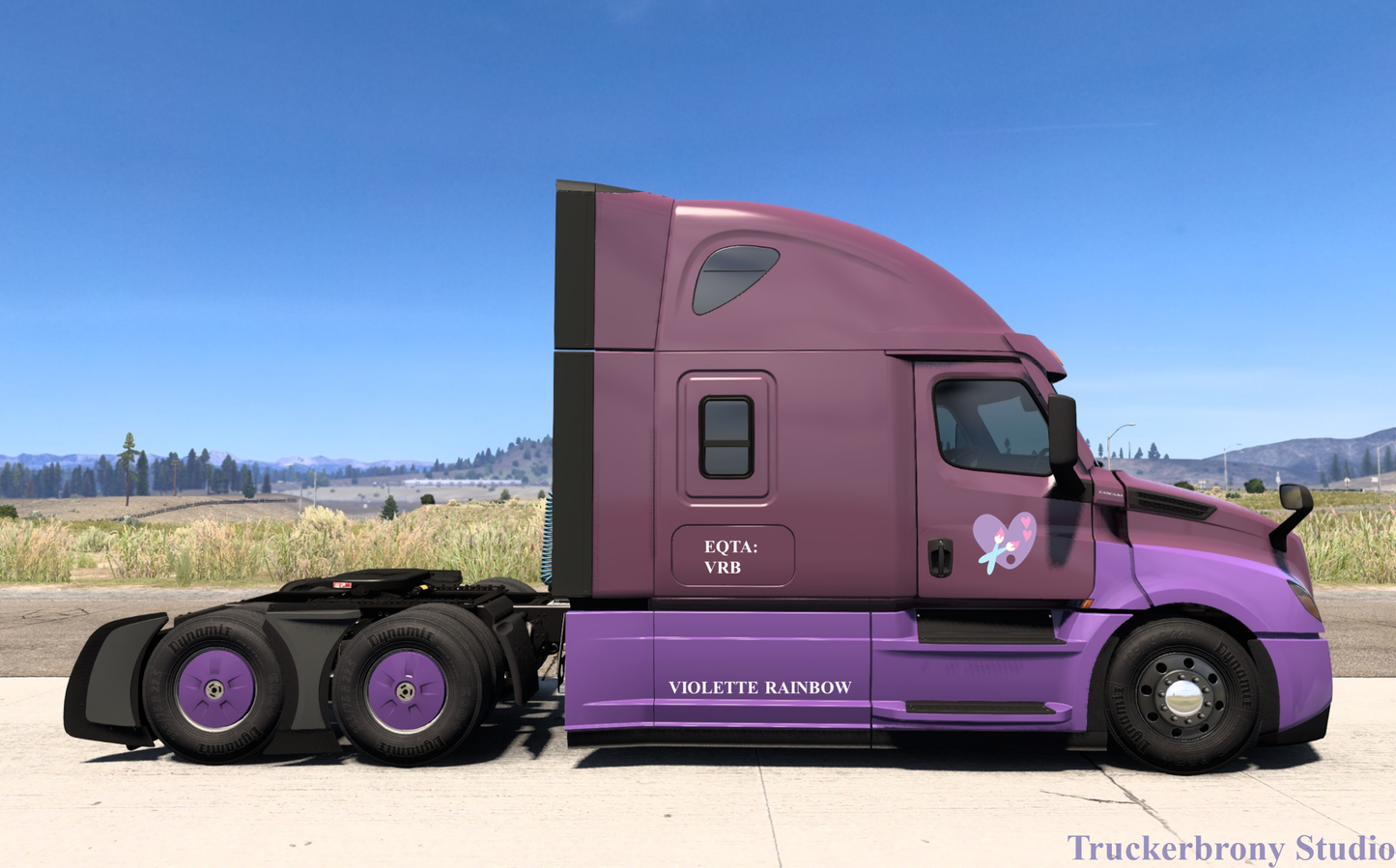 Violette Rainbow Freightliner Cascadia (Digital Image)