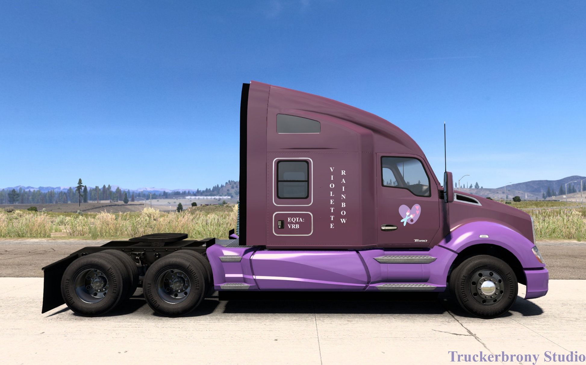 Violette Rainbow Kenworth T680 (Digital Image)