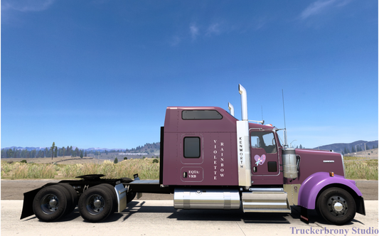 Violette Rainbow Kenworth W9000 (Digital Image)